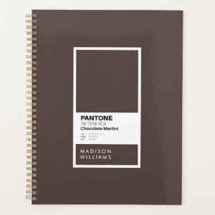 Custom Dark Brown Notebook Personalisiert Schoko Planer