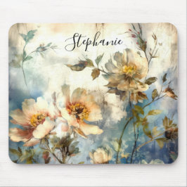 Custom Dark Floral Ethereal Mousepad