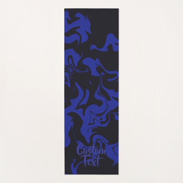 Custom Dark Waves Yoga Mat Yogamatte (Vorderseite)