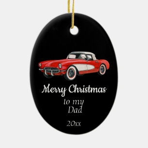 Custom Dating Christmas Vintage Auto Vater Vater Keramik Ornament
