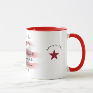 Custom Dating Patriotic USA Beverage Tasse