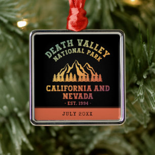 Custom Death Valley National Park USA Gradient Ornament Aus Metall