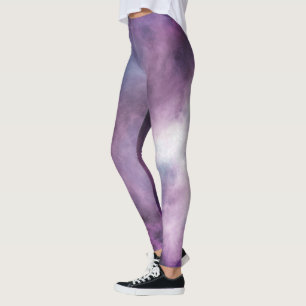 Custom Deep Lila Magical Galaxy Leggings