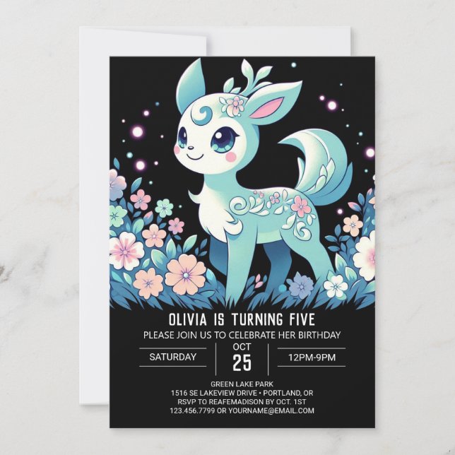 Custom Deh Digital Geburtstag Einladung (Vorderseite)