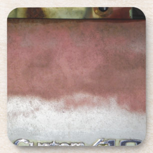 Custom Deluxe Rosa und Weiß Getränkeuntersetzer