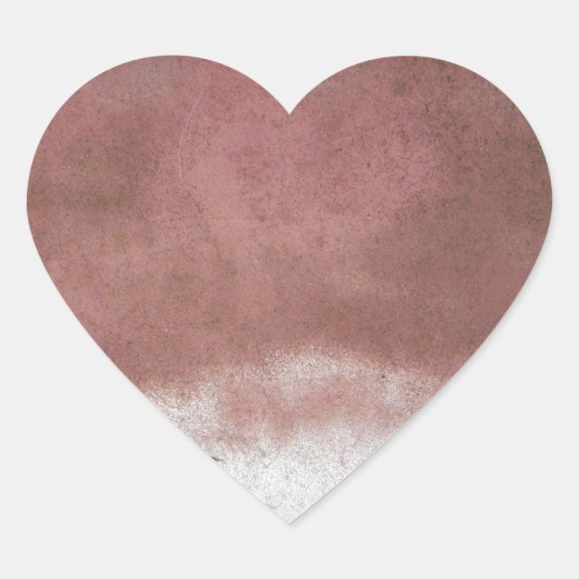 Custom Deluxe Rosa und Weiß Herz-Aufkleber (Vorderseite)