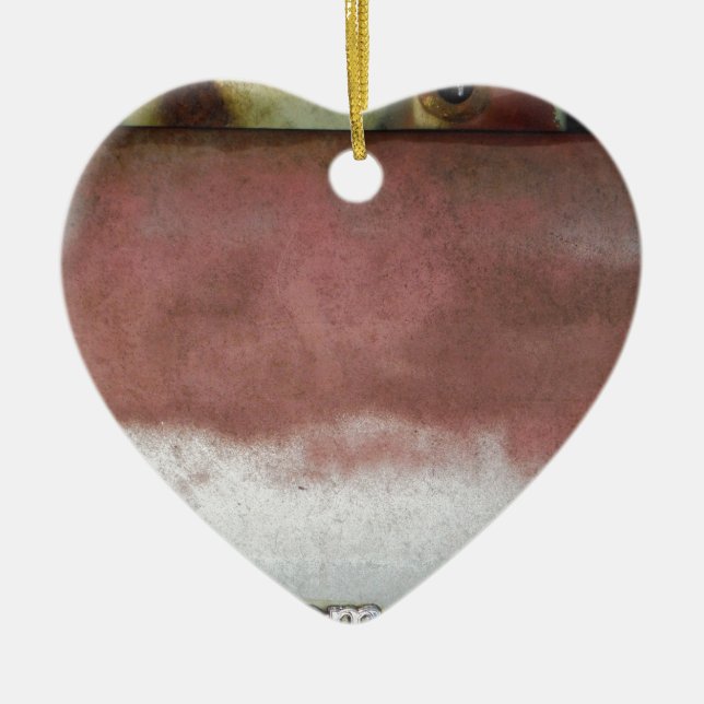 Custom Deluxe Rosa und Weiß Keramikornament (Vorne)