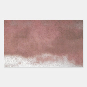 Custom Deluxe Rosa und Weiß Rechteckiger Aufkleber