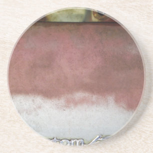 Custom Deluxe Rosa und Weiß Sandstein Untersetzer