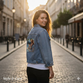 Custom Denim Jacket with Your Image or Artwork Jeansjacke
