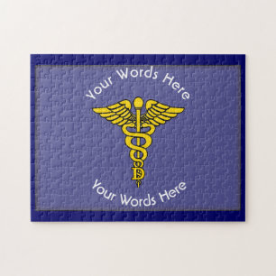 Custom Dentist Caduceus Puzzle