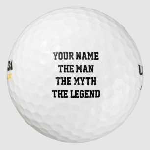 Custom Der Mann der Mythos der Legende Golfbälle