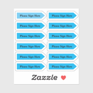 Custom Design Blue Arrow Stickers Aufkleber