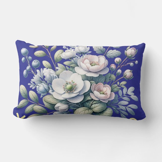 Custom design blue lendenkissen (Vorderseite)