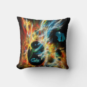 CUSTOM DESIGN FANTASY FUTURISTISCHE UNIVERSUM KISSEN