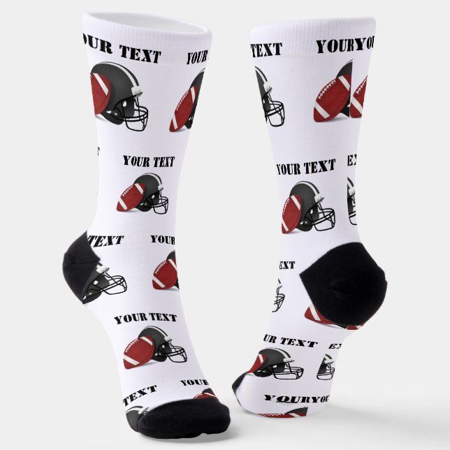 Custom Design Socks Football HAMbyWG Socken (Gewinkelt)