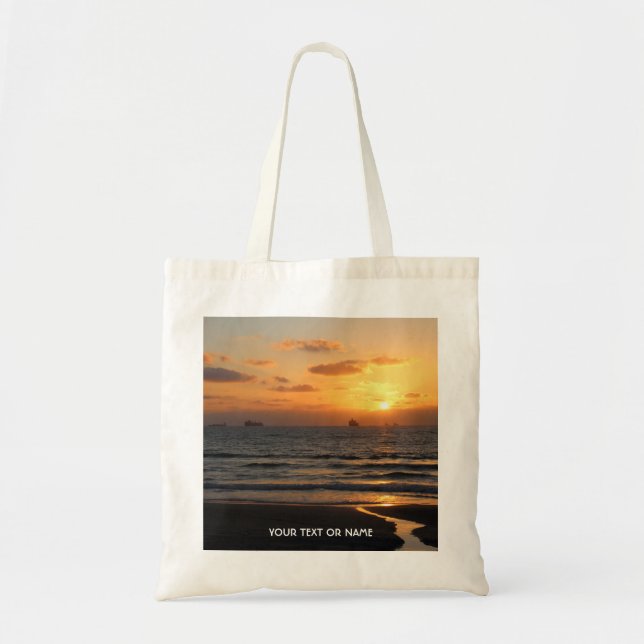 Custom Design With Your Own Foto and Your Text Tragetasche (Vorne)