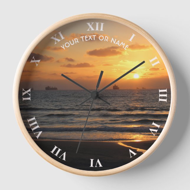 Custom Design With Your Own Foto and Your Text Uhr (Vorderseite)