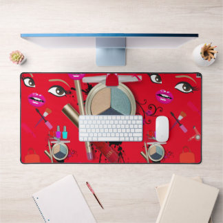Custom Desk Mat for Salon Owners Makeup Artist Schreibtischunterlage