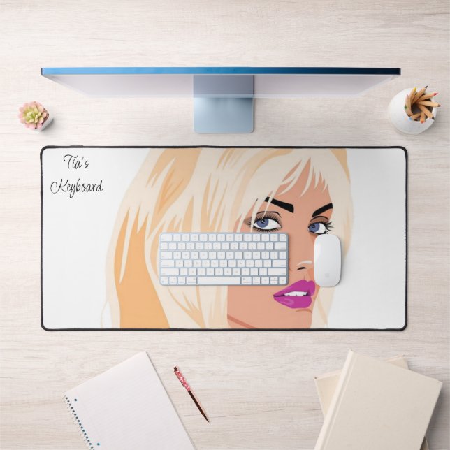 Custom Desk Mat for Salon Owners Stylist Schreibtischunterlage (Büro 1)