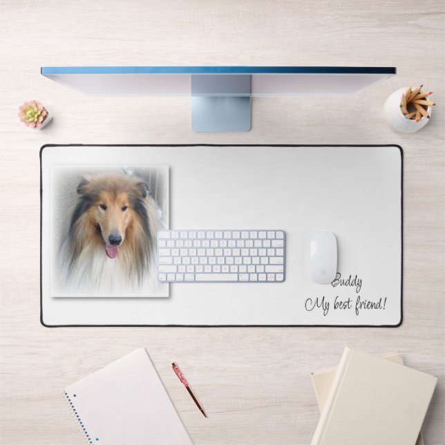 Custom Desk Mat Mans Best Friend Dog Schreibtischunterlage (Büro 1)