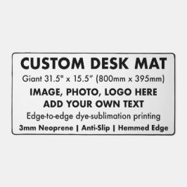 Custom Desk Mat - Riesenschreibschutz Pad 31.5" Schreibtischunterlage