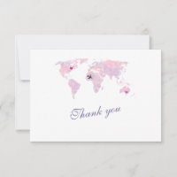 Custom Destination World Map Wedding