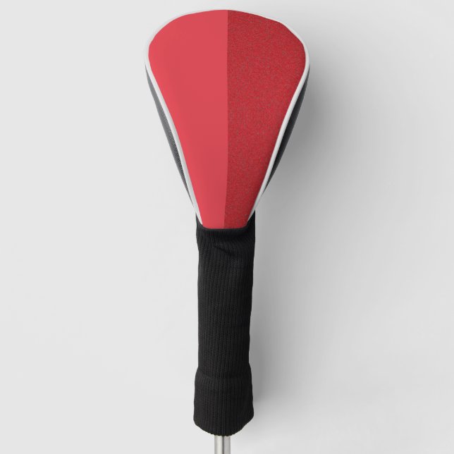 Custom Diagonal Tomato Red Hybrid Golf Head Cover Headcover (Vorderseite)