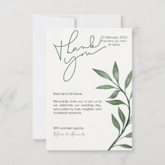 CUSTOM DIGITAL GREEN SAGE Wedding Einladung