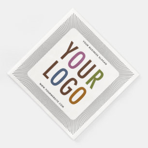Custom Dinner Napkins mit Firmenlogo Bulle Serviette