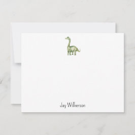 Custom Dinosaur Note Card Mitteilungskarte