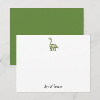 Custom Dinosaur Note Card Mitteilungskarte