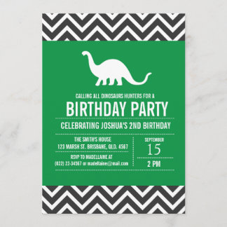 Custom Dinosaurier Geburtstagsparty Einladung für