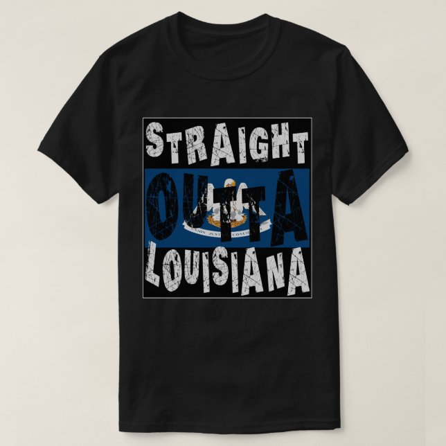 CUSTOM Direkte Ausfahrt Louisiana Meme T-Shirt (Design vorne)