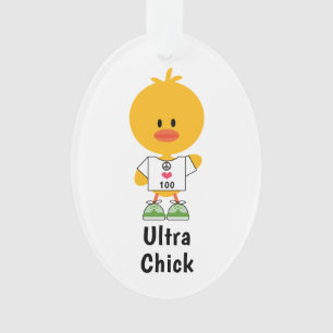 Custom Distance Personalisiert Ultra Chick Maratho Ornament