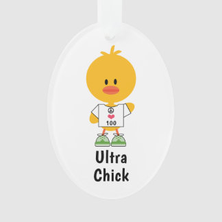 Custom Distance Personalisiert Ultra Chick Maratho Ornament