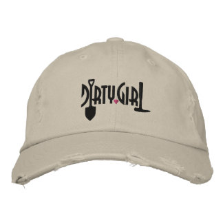 Custom Distressed Dirty Girl Baseball Cap Bestickte Baseballkappe