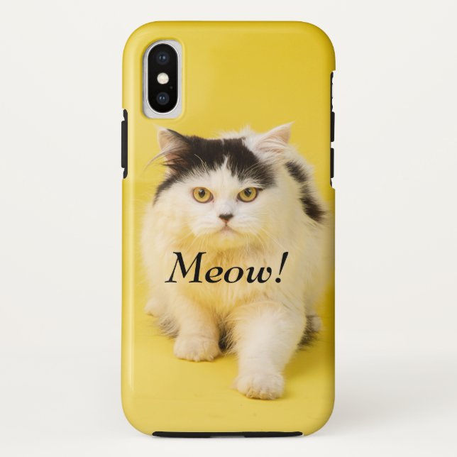Custom DIY Adorable niedliche Katze Meow schick ge Case-Mate iPhone Hülle (Rückseite)