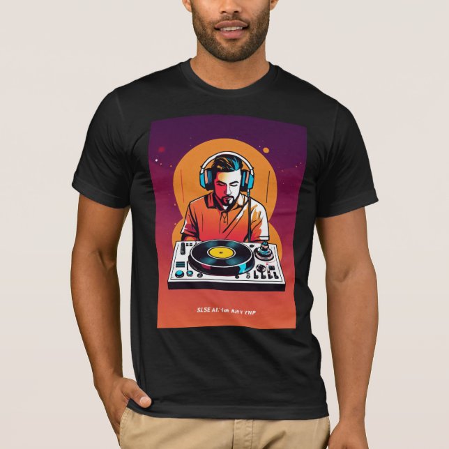 Custom DJ Mix - Personalisiert Playlist Art Print. T-Shirt (Vorderseite)
