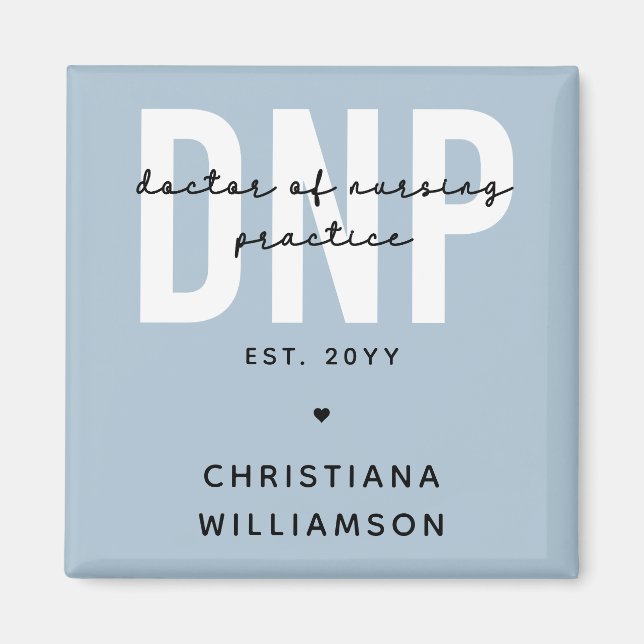 Custom DNP Doctor of Nursing Practice Abschluss Magnet (Vorne)