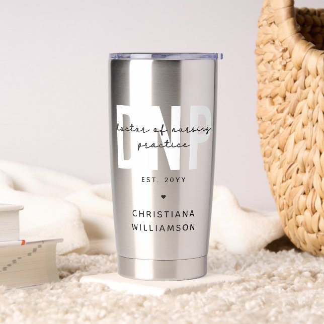 Custom DNP Doctor of Nursing Practice Abschluss Thermobecher (Wohnzimmer)