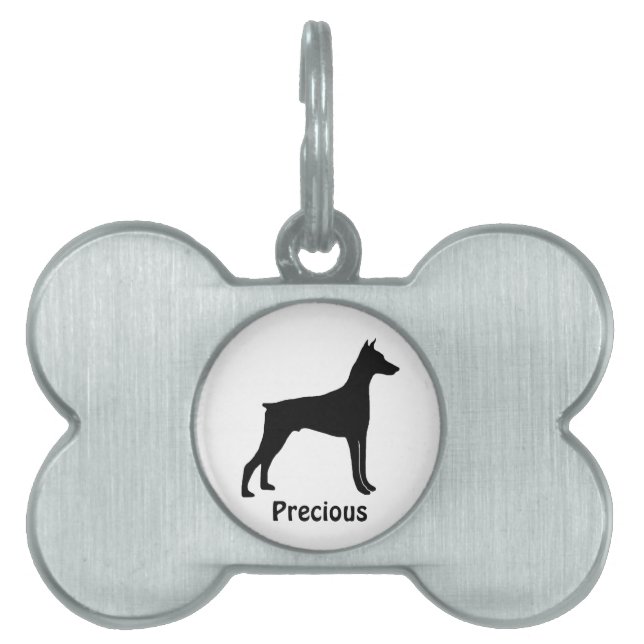 Custom Doberman Pinscher Dog Tag Tiermarke (Vorderseite)
