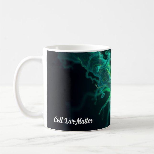 Custom Doctor Nurse Biological Cell Science Art Kaffeetasse (Links)