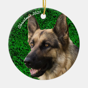 Custom Dog Cat Pet Foto Hochladen Bild Weihnachten Keramik Ornament