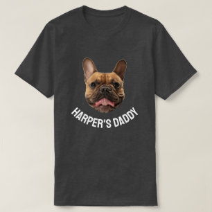 Custom Dog Daddy Dog Face Name Dog Lover Eigentüme T-Shirt