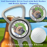 Custom Dog Foto Bester Vater par Moderner Golfplat Pitchgabel<br><div class="desc">Das perfekte Geschenk für den Golfliebhaber in Ihrem Leben - ein modernes und einfaches Werkzeug für den Golfsport, ein Golfmarker und ein Bierflaschenöffner in einem! Dieses magnetische Werkzeug ist das ultimative Zubehör für jeden Golfer und zeichnet sich durch ein elegantes und stilvolles Design aus, das sicher beeindruckt. Dieses Tool kann...</div>