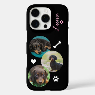 Custom Dog Foto Collage iPhone 16 Pro Hülle