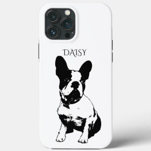 Custom Dog Foto Französischer Bulldog und Name Cas Case-Mate iPhone Hülle