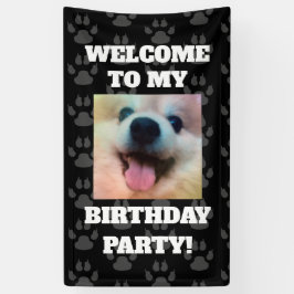 Custom Dog Foto Geburtstagsparty Banner