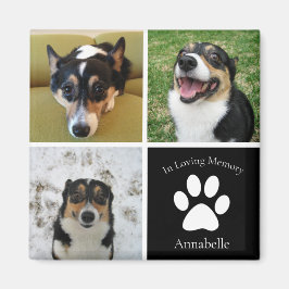 Custom Dog Foto Memorial Collage Keepake Geschenk Magnet